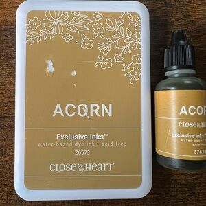 Close to My Heart Acorn Ink Pad and Bottle